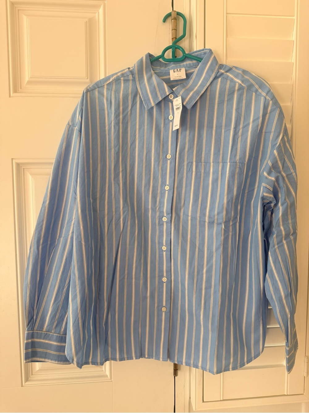 GAP Oversized Shirt in Poplin - Size Large